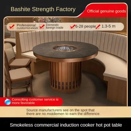 Hotel Restaurant Induction Cooker Dining Table