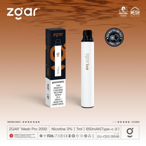 Zgar Pen VaPe Vape χονδρική 2000 ρουφηξίες