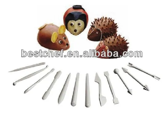 12 pcs Plastic sculpting tool set