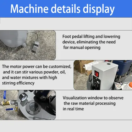 Silicone material vacuum mix machine