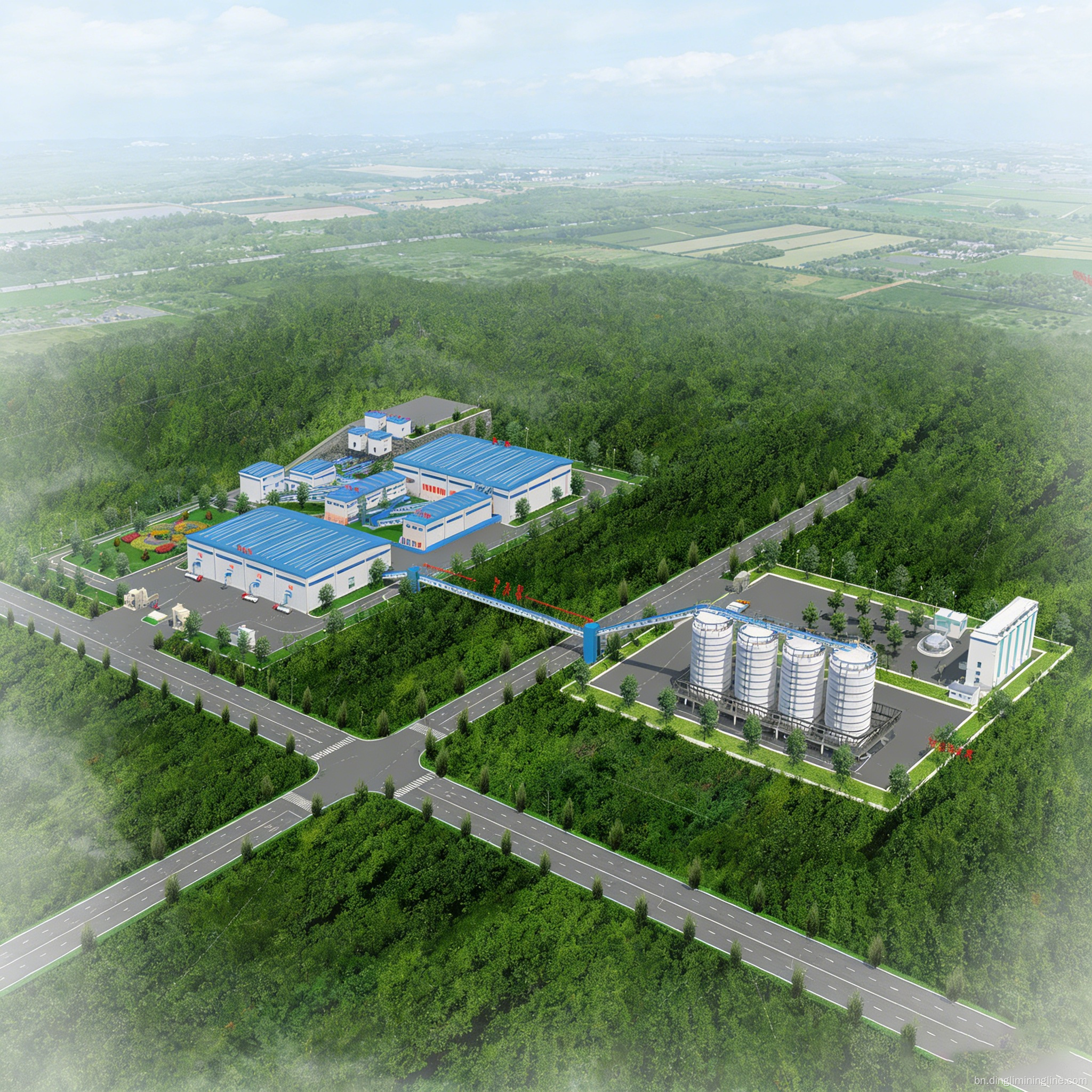 2500-3000 TPH চুনাপাথর উৎপাদন লাইন