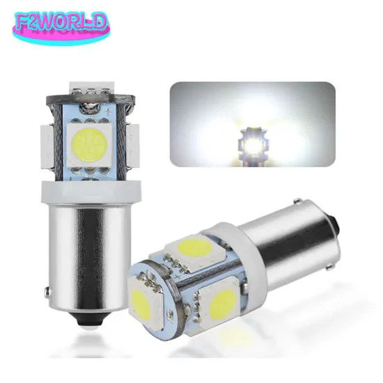 F2WORLD LED Signal Lamp T4W 3030 Chip - 6000K White 12V for Car Roof/Mirror/License Plate Lights