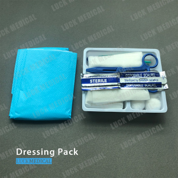 Sterile Dressing Pack With Non-Woven Pads