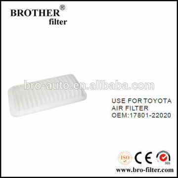 High quality OEM auto air filter 1780122020 for Toyota car hepa air filter