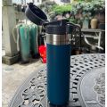 Spray double-layer vacuum sports water cup