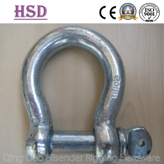 Bow Shackle, European Commercial Type, Galvanized Type, Ss316, Ss304, Rigging Hardware, Marine Hardware