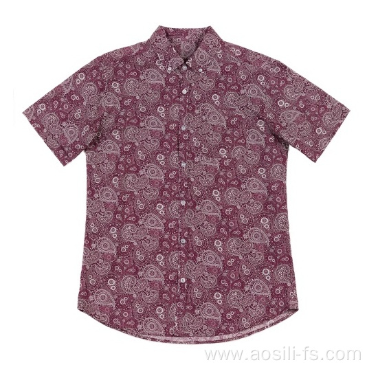 Men's Cotton Shirts Casual Paisley