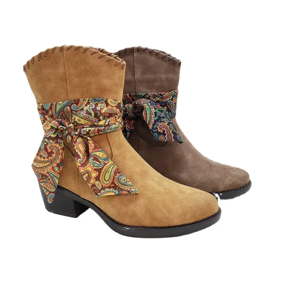 Winter Women's Genuine Leather Cowboy Boots