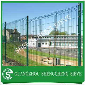 Welded wire fence panels/double wire edge fence panels