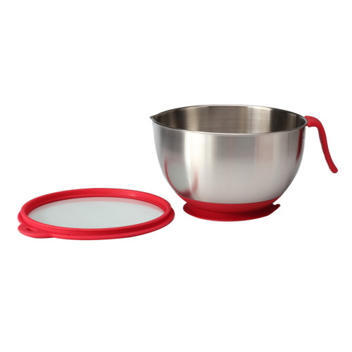 Stainless Steel Mixing Bowl With Silicone Handle