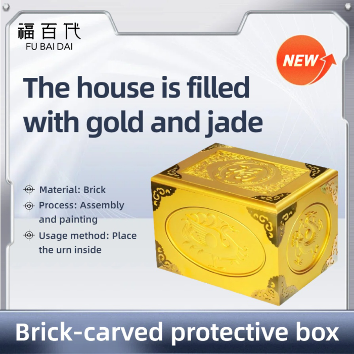 Protecteur d'urne Jinyu Mantang fabriqué à la main avec des motifs porte-bonheur