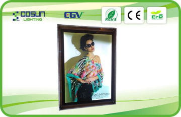 Indoor Double Side Led Crystal Slim Light Box / Advertising Light Box , A4 Panel Display