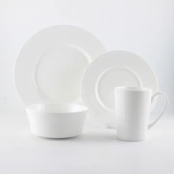 2022 Luxury Embossed Porcelian Dinnerware Dinner Sets
