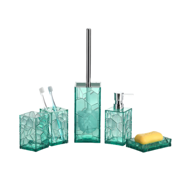 High Quality Lotion Soap Dispenser Acrylic Bathroom Set - Hot Sale Pretty Bathroom Accessories