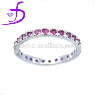Inlay jewelry inlay CZ ring 925 silver CZ ring