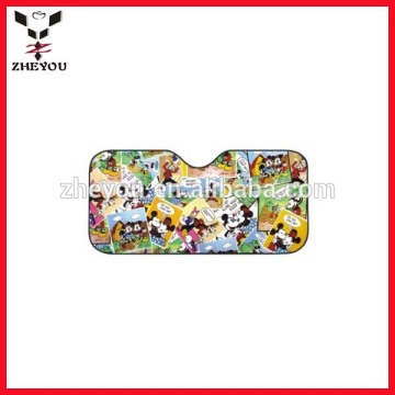 roll up car windscreen cartoon sun shade