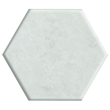 Oem 12mm Decorative Non Porous Hexagon Seamless Artificial Marble Acrylic Sheet Tiles