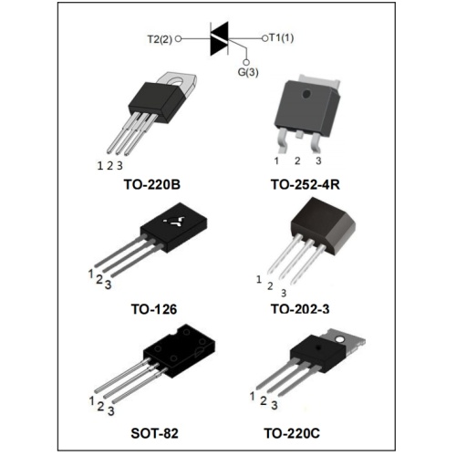 Low holding and latching current TO-252 600V BT136S-600 4A triac