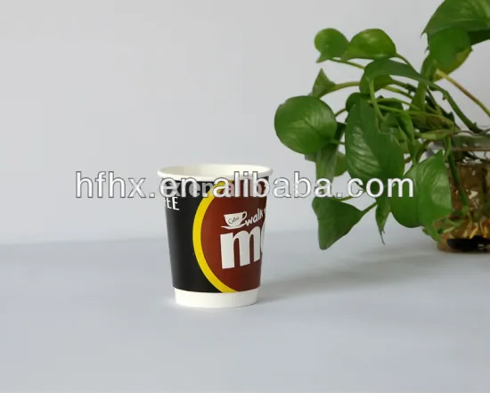 8 oz 200 ml standard size of double wall paper cups