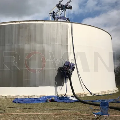 FasterBlaster16 and FasterBlaster32: Abrator for Oil Tanks Walls Cleaning