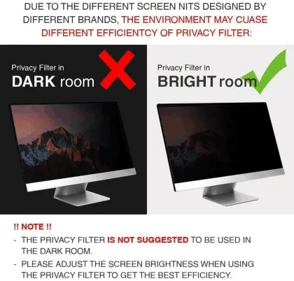 Anti-spy Acrylic Hanging Computer Screen Protector for iMac
