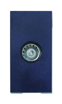 TV/Coaxial Socket NON-Isolated Euro Modular,Black