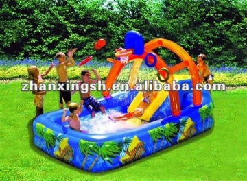 inflatable slide swimming pool
