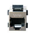 Kabel Jaringan 180 derajat RJ45 Inline Coupler UTP CAT 6A Keystone Jack