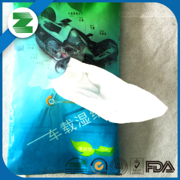 40 gsm spunlace 18*20cm*15pcs car wet wipes