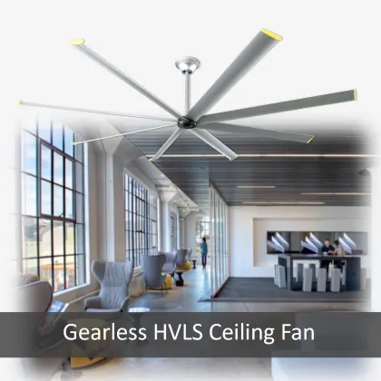 10ft Big Ass Fan with 8 PCS Aluminum Blades - HVLS Solar Energy Fan for Factory and Workshop