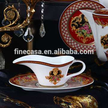 300ML Luxury Fine Bone China Gravy Boat with Saucer of Dream Wedding