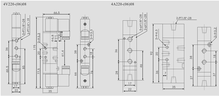 pneumatic solenoid valve 4V pneumatic solenoid valve 4V
