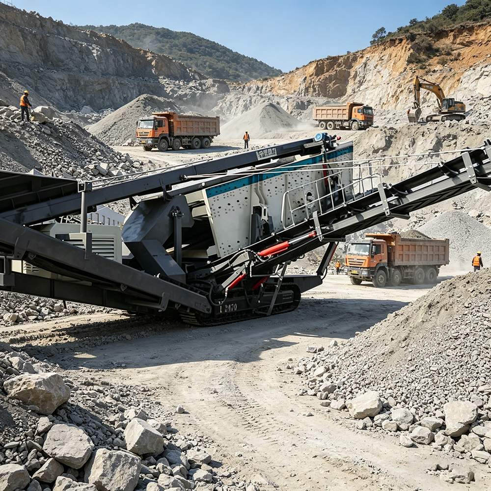 mobile crushing station