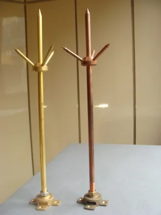 Lightning Rod Grounding System with Lightning Arrester for Building Air Terminal Rod