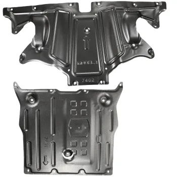 VISHN Front & Rear Skid Plate for Tesla Model 3 & Model Y - Guard Plate Under Engine Protection Cover