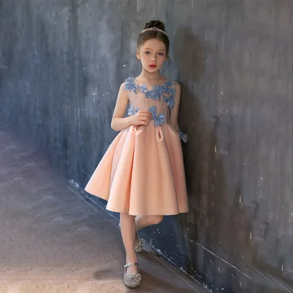 Children's Dress with Skirt and Bow - Girls' Clothing