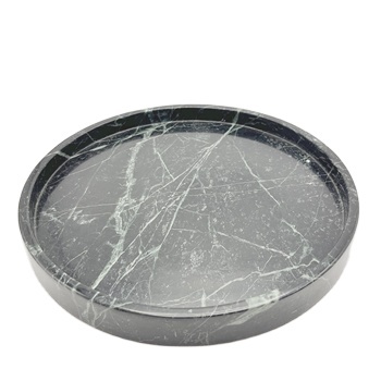 Classical Black Marble Travertine Tray for Home Decor