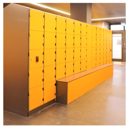 Superb in quality compact laminate hpl electronic staff locker