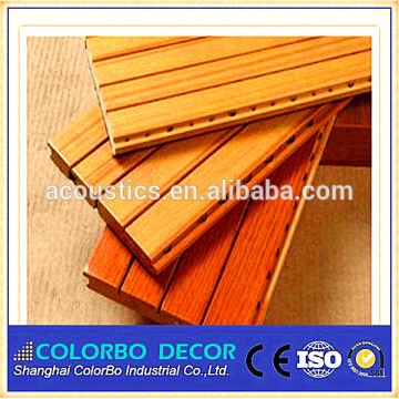 decorative sound-absorbing wood acoustic panel grooved wood paneling for walls