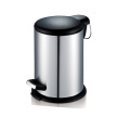 Bathroom Round Foot Pedal Stainless Steel Trash Bin