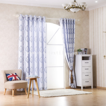 Polyester Black Yarn Jacquard Blackout Window Fabric