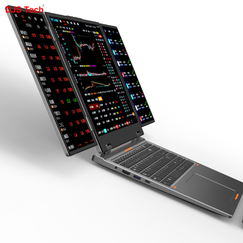 Customized three screen business laptop