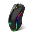 Mouse wireless di gioco ricaricabile di tipo C RGB