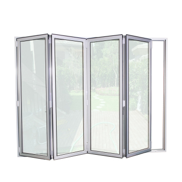 Αλουμινένιο γυαλί Bifold Patio Doors για ηχομονωτικά εξωτερικά σπιτάκια