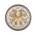 Round Gear Wanduhr mit goldenem Rahmen