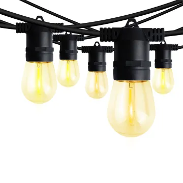 E26/E27 Plug IP65 Waterproof 15m Festoon Lights for Outdoor Use