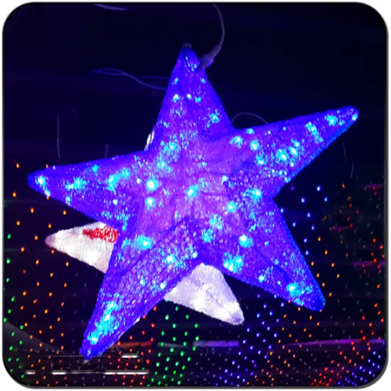 Blue color IP65 waterproof  star lights malaysia