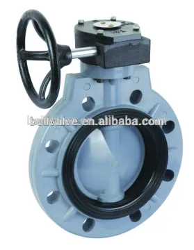 High quality manual PVC butterfly Valve dn200