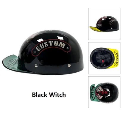 Personalized Cute Retro HJC Half-Helmet Crown Prince Motorcycle Helmet
