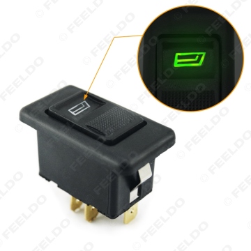 Universal 5-Pin Electromobile Power Window Switch 12V/24V 20A with Illumination Indicator